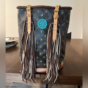 Vintage Boho Louis Vuitton tote